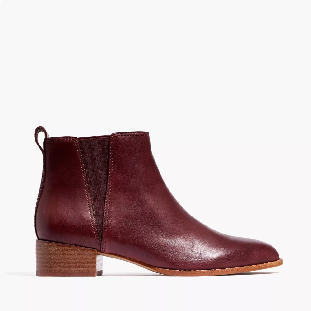 Madewell The Carina Boot in Dark Cabernet, Size 6